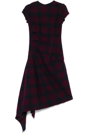 MARC LE BIHAN Kariertes Midikleid