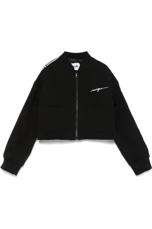 Msgm Bomberjacke mit Logo-Streifen