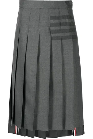 Thom Browne Faltenrock mit Streifen