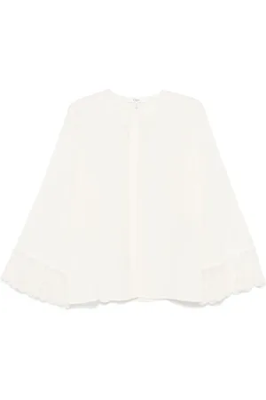 Chloé Kragenlose Bluse aus Chinakrepp