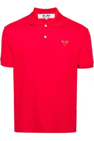 Comme des Garçons Poloshirt mit Herz-Patch