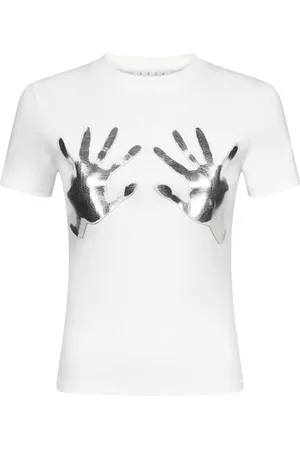 AREA T-Shirt mit Hand-Print