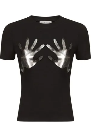 AREA T-Shirt mit Hand-Print