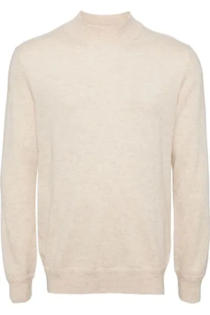 MAN ON THE BOON. Kaschmirpullover mit Stehkragen