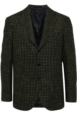 MAN ON THE BOON. Jacke mit Hahnentrittmuster