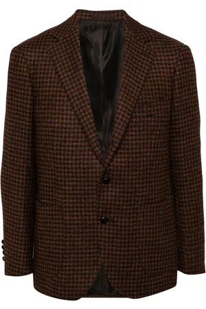 MAN ON THE BOON. Jacke mit Hahnentrittmuster