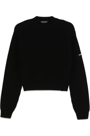 Balenciaga Cropped-Pullover mit Patch