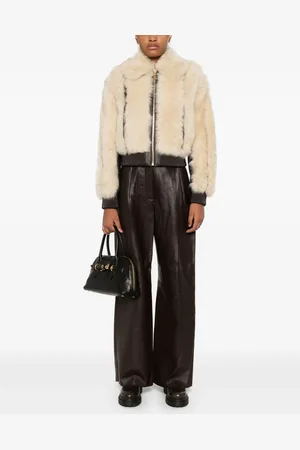 ZIMMERMANN Lederhose mit weitem Bein