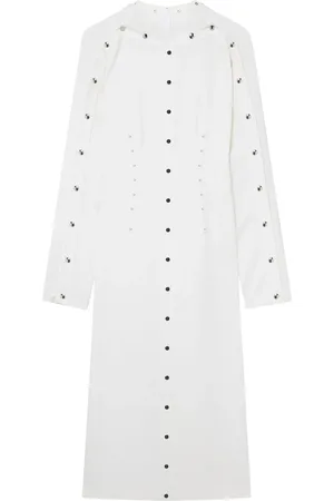 Stella McCartney Gestuftes Midikleid mit Nieten