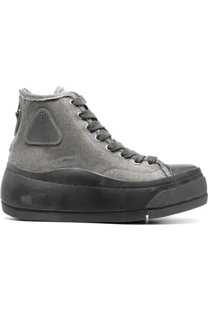 R13 High-Top-Sneakers mit Logo-Patch