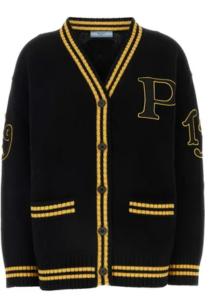Prada Cardigan mit Logo-Applikation