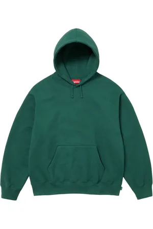 Supreme "Green" Hoodie mit Satinapplikation