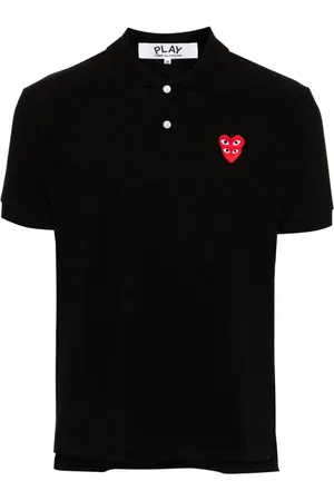Comme des Garçons Poloshirt mit Herz-Patch