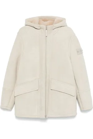 Stone Island Wildlederjacke mit Kapuze