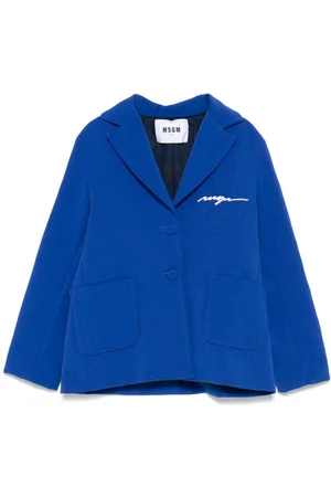 Msgm Sakko mit Logo-Stickerei