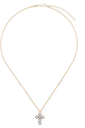 JACQUIE AICHE 14kt Sophia Gelbgoldhalskette mit Diamant-Anhänger