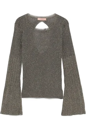 Twin-Set Pullover mit Lurex-Detail