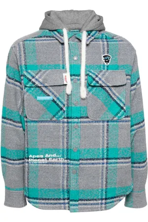 A Bathing Ape Kapuzenjacke mit Karomuster