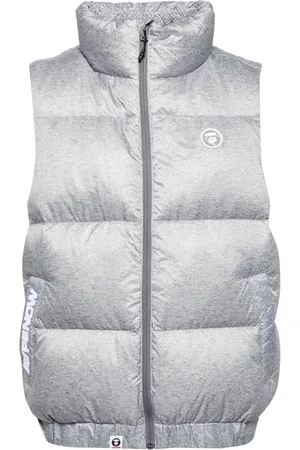 A Bathing Ape Daunenweste mit Logo-Patch