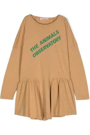 The Animals Observatory Walrus Kleid mit Logo-Print