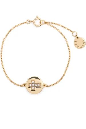 Brumani 18kt Cross Gelbgoldarmband mit Diamant