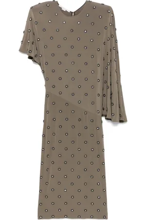 Stella McCartney Midikleid mit Kristallen