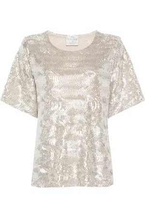 FORTE FORTE Bluse mit Pailletten
