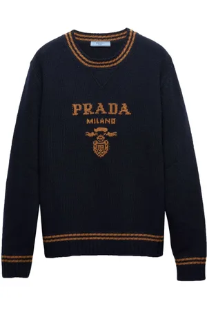Prada Pullover mit Logo-Intarsie