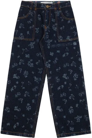 PHILOSOPHY DI LORENZO SERAFINI Straigh-Leg-Jeans mit Blumen-Print