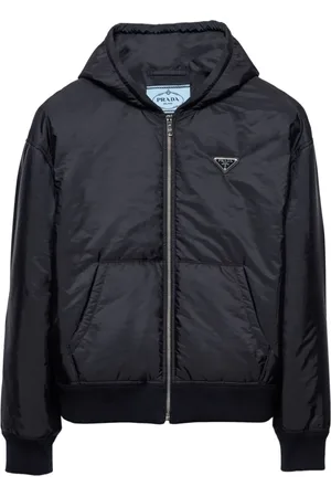 Prada Bomberjacke mit Logo-Schild