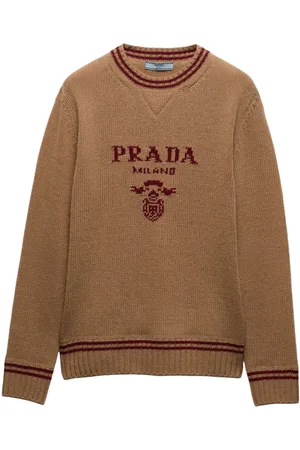 Prada Intarsien-Pullover mit Streifen