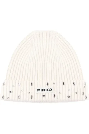 Pinko Beanie mit Logo-Patch