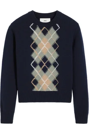 Ami Pullover mit Argyle-Muster