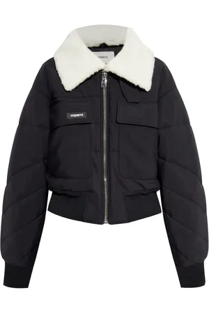 COPERNI Gesteppte Jacke aus Faux Shearling mit Logo-Patch