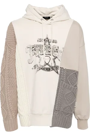 FIVE CM Hoodie mit gestricktem Einsatz