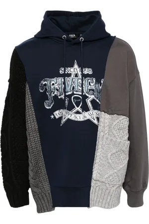 FIVE CM Hoodie mit gestricktem Einsatz