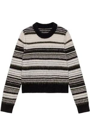 Ganni Pullover mit Intarsienmuster