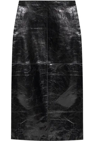 Sportmax Klassischer Lederrock