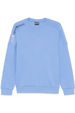 EA7 Sweatshirt mit Logo-Applikation