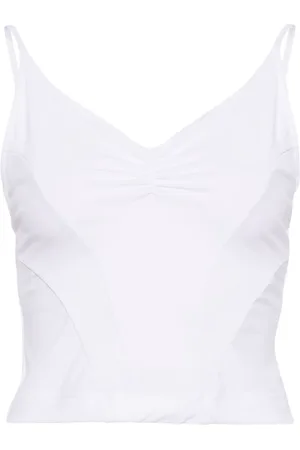 ALAINPAUL Cropped-Top mit V-Ausschnitt