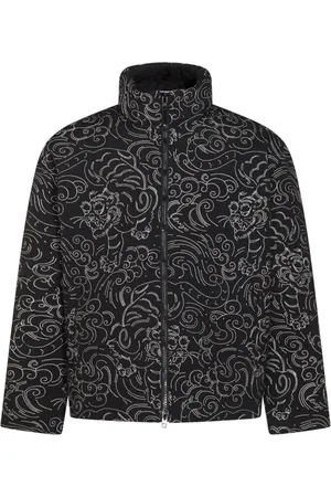 Kenzo Gefütterte Jacke mit Blumen-Print