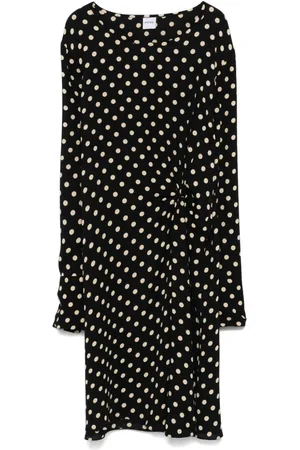 Aspesi Midikleid mit Polka Dots