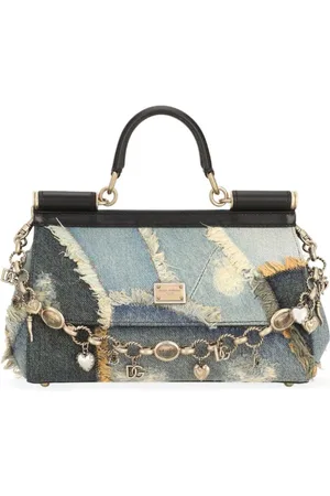 Dolce & Gabbana Sicily Umhängetasche im Patchwork-Look