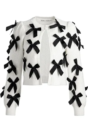 ALICE+OLIVIA Kitty Bow Cardigan
