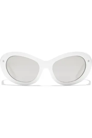 Dolce & Gabbana DG Crossed Sonnenbrille mit ovalem Gestell