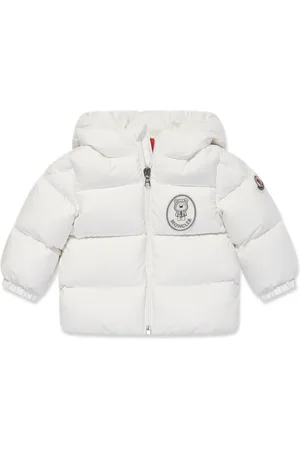 Moncler Gefütterte Jacke mit Logo-Stickerei