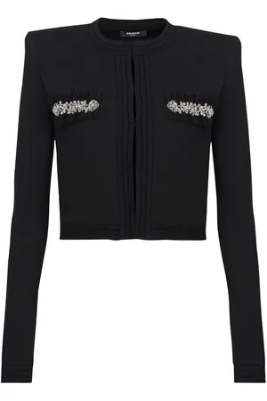 Balmain Cardigan mit Kristallen