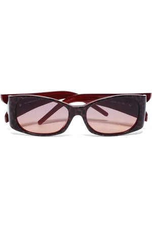 Fendi Sonnenbrille mit ovalem Gestell