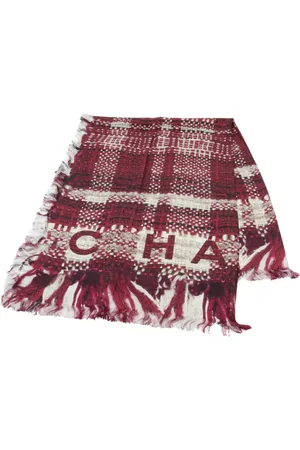 CHANEL 1986-1988 Tweed-Schal