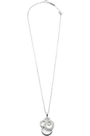 Chopard 18kt Happy Diamonds Weißgoldhalskette